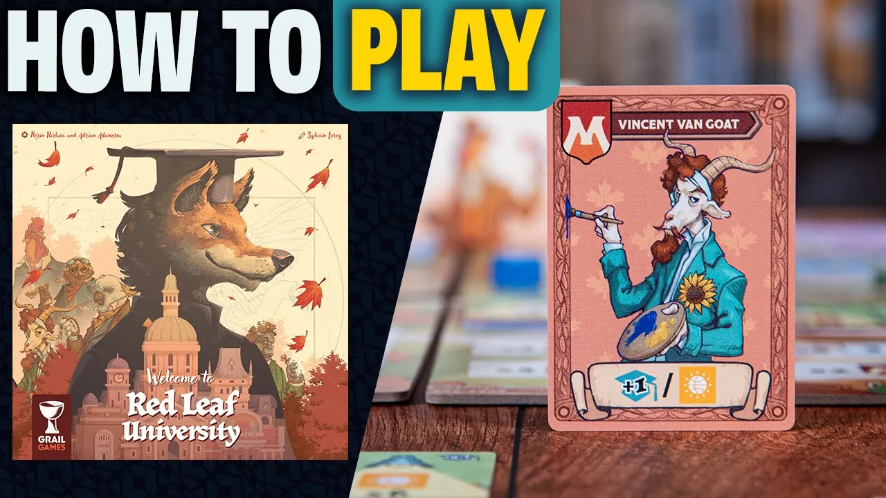 Red Leaf University | How to Play | Learn to Play in 16 Minutes! Worker Placement Board Game