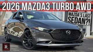 Last Sedan Standing! | 2026 Mazda 3 2.5 Turbo Premium Plus | Detailed Review & Breakdown