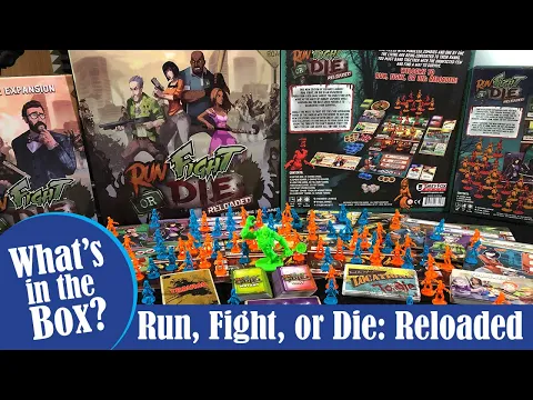 RUN FIGHT OR DIE: RELOADED Board Game Unboxing - What's in the Box?