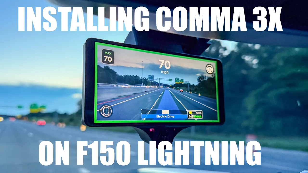 Making My F150 Lightning (Closer To) Self-Driving With Comma 3X! Install And Setup