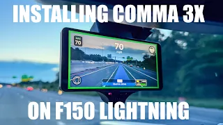 Making My F150 Lightning (Closer To) Self-Driving With Comma 3X! Install And Setup