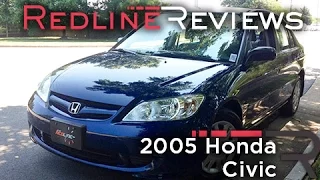 2005 Honda Civic Review, Walkaround, Exhaust, & Test Drive