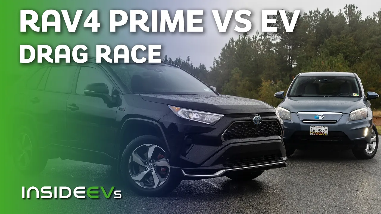 Drag Race! RAV4 Prime vs RAV4 EV
