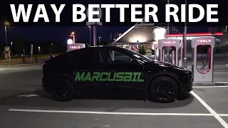 Tesla Model Y RWD acceleration, braking and noise test