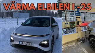 Elbil i kylan - Testar utan och sen med laddbox för uppvärmning för att se skillnaden (medlem)