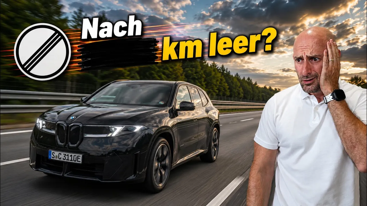 BMW iX3 DAUER TOPSPEED auf leerer Autobahn: WIE LANGE hält der SUPER AKKU?