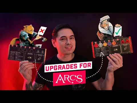 Upgrade your Arcs board game with superb dashboards and shiny tokens