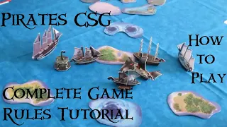 How to play Pirates Constructible Strategy Game Part 2: Complete Game rules tutorial