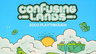 Confusing Lands | Solo Board Game Tutorial and Playthrough (Review Copy Provided)