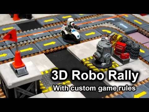 Our 3D Robo Rally board and alternate rules.