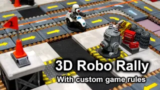 Our 3D Robo Rally board and alternate rules.