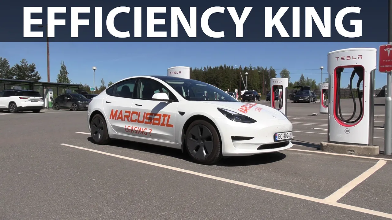 Tesla Model 3 SR+ range test in hot weather