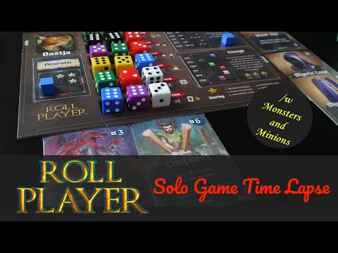 Let's breeze through the Character Creation process!  Roll Player Board Game Time Lapse with M&M Exp