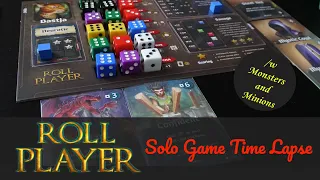 Let's breeze through the Character Creation process!  Roll Player Board Game Time Lapse with M&M Exp