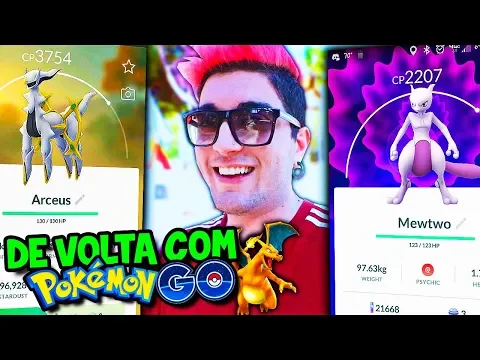 POKÉMON GO VOLTEI COM MINHA CONTA ANTIGA! QUERO UM LENDÁRIO!!