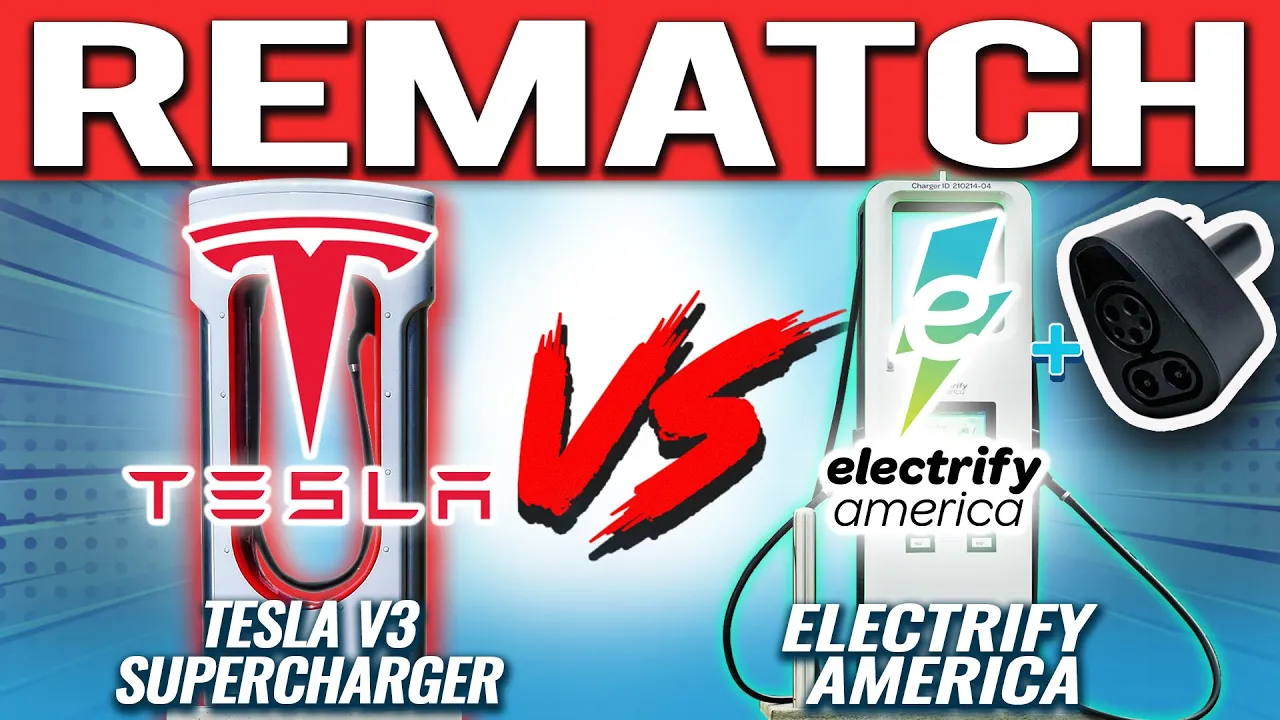 Tesla V3 Supercharger vs Electrify America Rematch