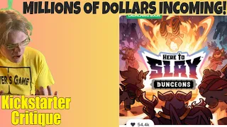 Here to Slay DUNGEONS - 54k Prelaunch!- Kickstarter Critique Review
