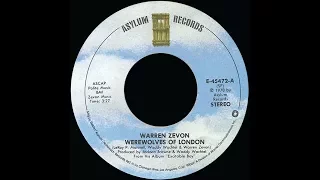 Warren Zevon ~ Werewolves Of London 1978 Rock Purrfection Version
