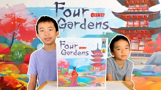 Four Gardens Board Game Unboxing and Review (Dice Tower Essentials) 신들의 정원