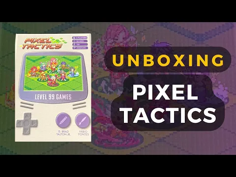 (Gamefound Preview) Pixel Tactics Board Game Unboxing | DaniCha