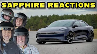 Lucid Air Sapphire Reactions! 1,234 Horsepower Passenger Experience