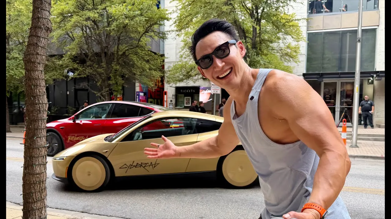 Riding a Tesla Cybercab Live for the first time in Austin
