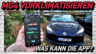 MG4 LR Luxury Vorklimatisieren!  Was taugt die App Anbindung? #elektroauto #emobility #mg4