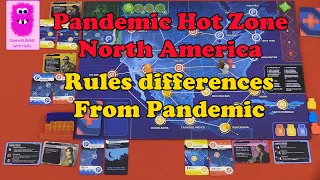 Pandemic Hot Zone North America rules differences from Pandemic #pandemicHotZone #pandemic
