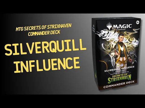 MTG Secrets of Strixhaven Commander Deck Silverquill Influence | Inside with João Ricardo Ep927