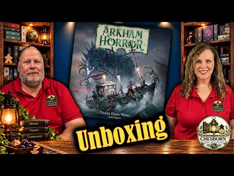 Arkham Horror: Under Dark Waves Unboxing | What Lurks Beneath the Surface?