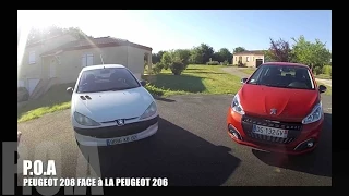 La Peugeot 208 comparée à la Peugeot  206 (épisode 3)