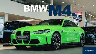 BMW Individual Verde Mantis 2026 BMW M4 Competition LCI |  Walk around (4K)