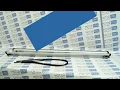 Видео Аэродинамические поперечины 1300мм с креплением Скоба, серые АЭРО универсальные