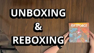 Riftforce - Family Card Game Unboxing & Reboxing - What's in the Box?