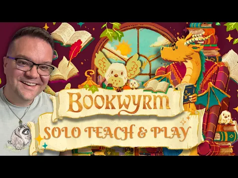 Bookwyrm - A Cozy Boardgame about Bookshelf Organization (Teach and Solo Gameplay)