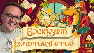 Bookwyrm - A Cozy Boardgame about Bookshelf Organization (Teach and Solo Gameplay)