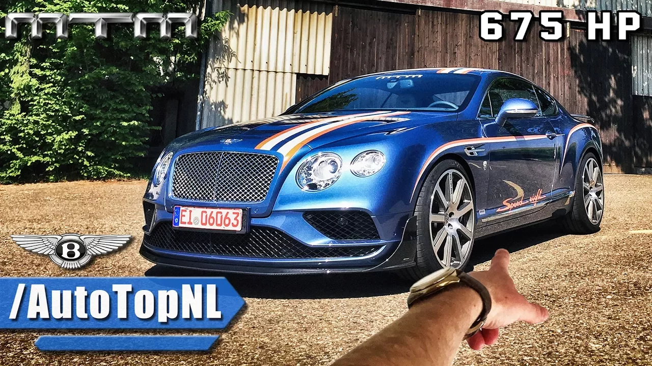 675HP Bentley Continental GT V8 MTM REVIEW POV Test Drive by AutoTopNL