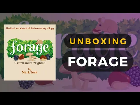 Forage: A 9 Card Solitaire Game Unboxing | DaniCha