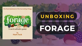 Forage: A 9 Card Solitaire Game Unboxing | DaniCha