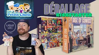 Déballage du jeu Age of Comics, The Golden Years Kickstarter Version Deluxe | Les Petits Chefs