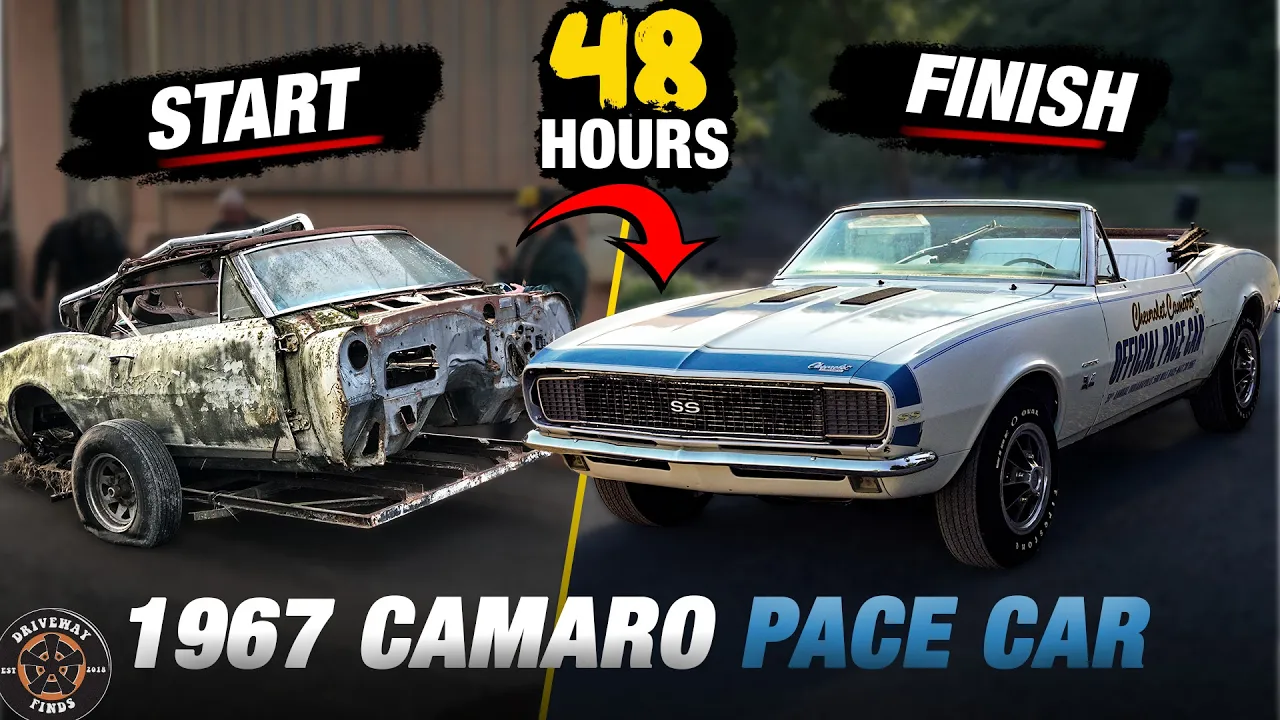 48 Hour 1967 Camaro Pace Car build challenge | Driveway Finds