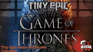 Tiny Epic Game of Thrones Board Game Unboxing