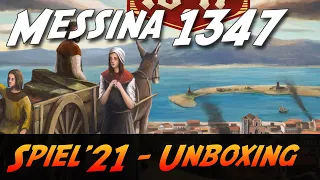 Messina 1347 - SPIEL 21 Neuheit Unboxing (Delicious Games)