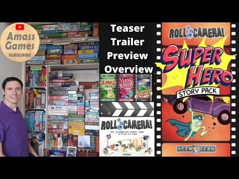 Roll Camera!: Super Hero Story Pack unboxing teaser trailer preview overview AmassGames expansion