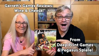 Make great food & drink! Garrett Games Reviews Wine & Cheese from Deep Print Games & Pegasus Spiele