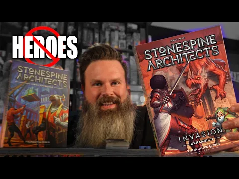 Darn Pesky Heroes! Stonespine Architects: Invasion Expansion- Board Game Preview