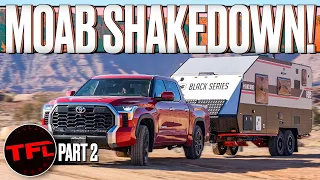 How Does The New Toyota Tundra Tow This HUGE Black Series HQ19 Camper Trailer OFF-ROAD?