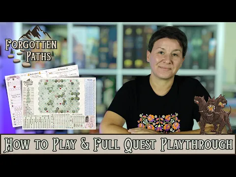 Forgotten Paths Full Teach & Playthrough | New Print & Play game!