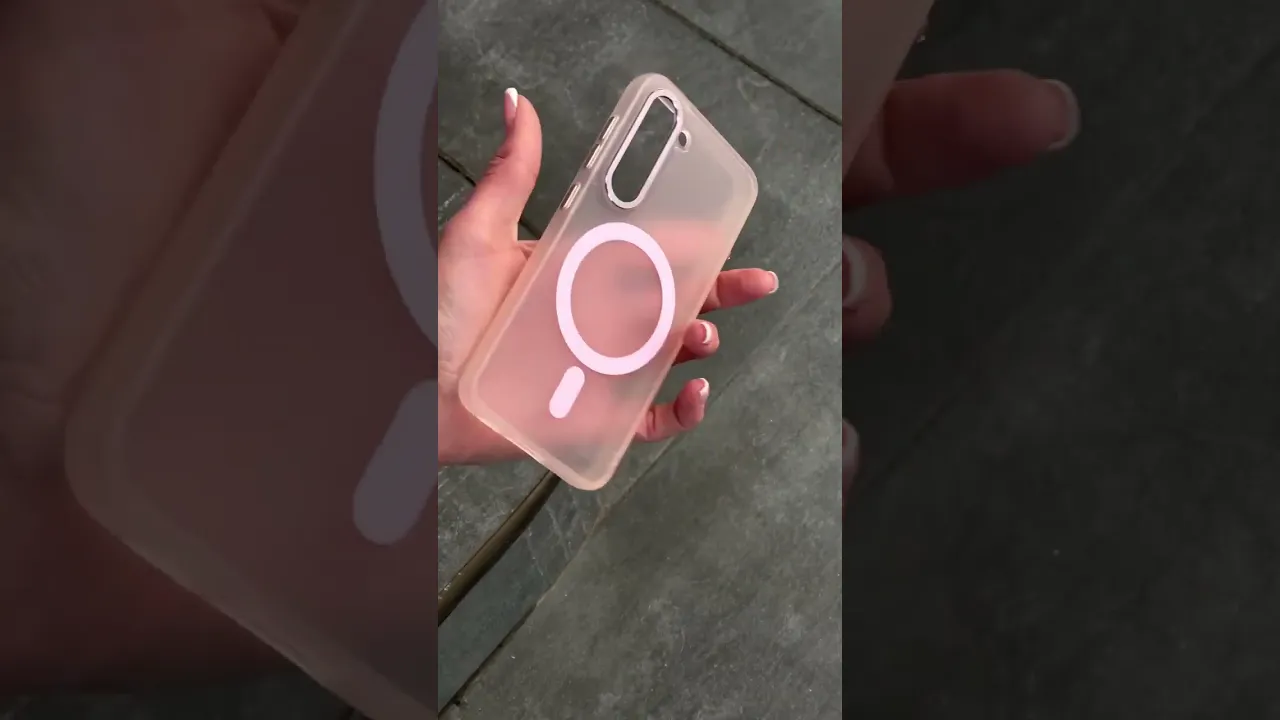 Чехол TPU Lyon frosted with MagSafe для Samsung Galaxy S22 Ultra, Pink