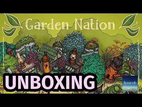 Garden Nation Board Game | Unboxing (No Talking)